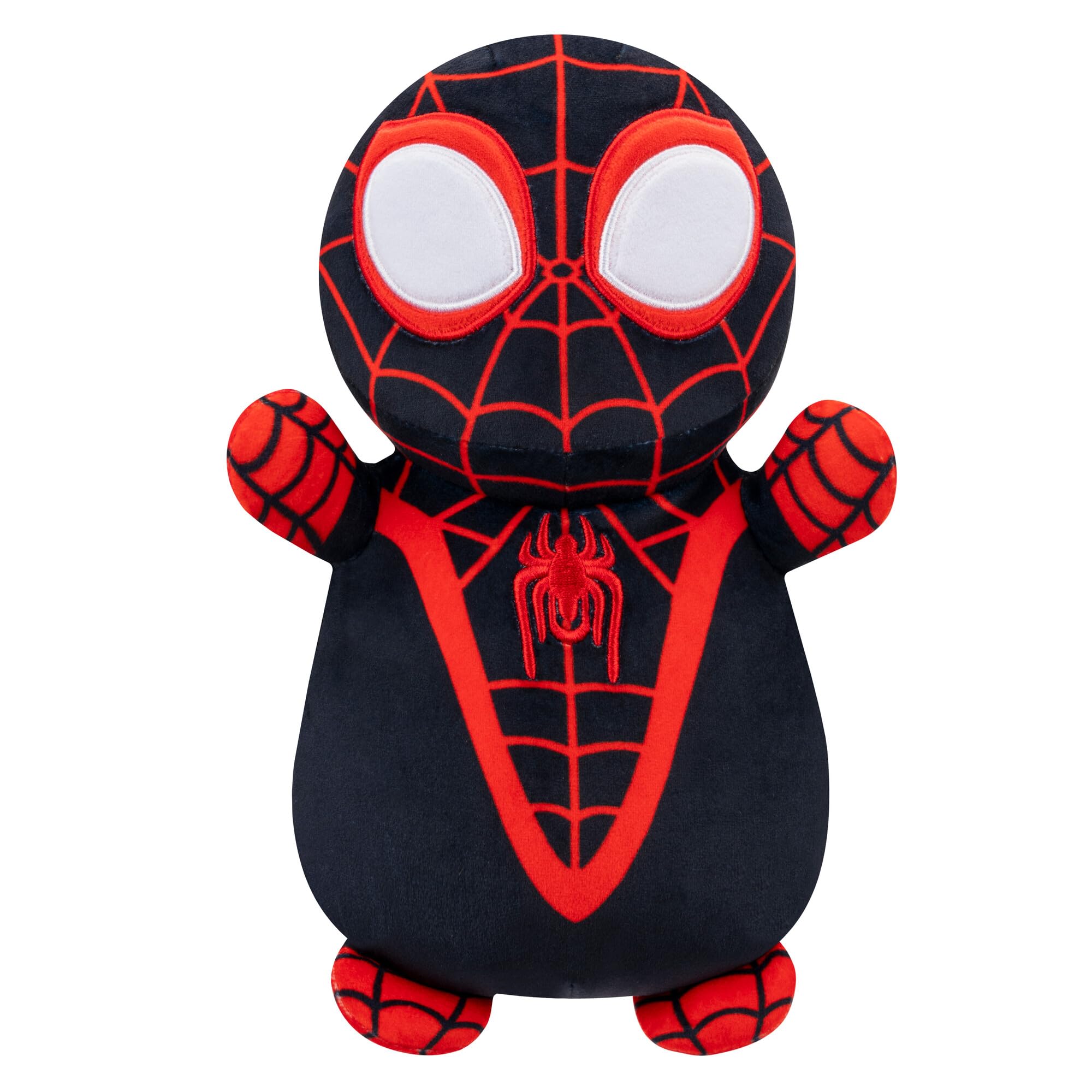 Squishmallows Spin HugMees 10-Inch plush with Spidey for ultra-soft cuddles and play.