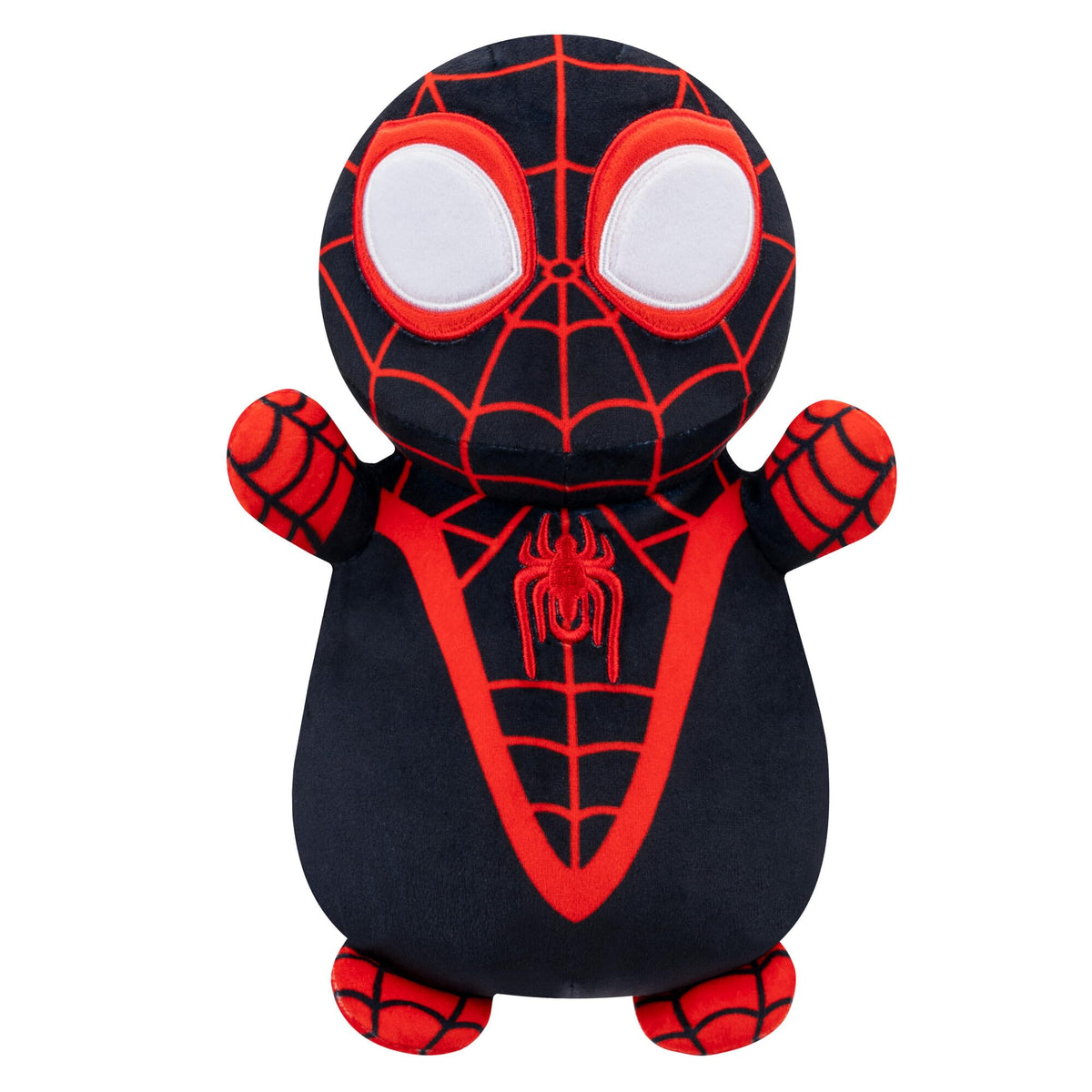 Squishmallows Spin HugMees 10-Inch plush with Spidey for ultra-soft cuddles and play.