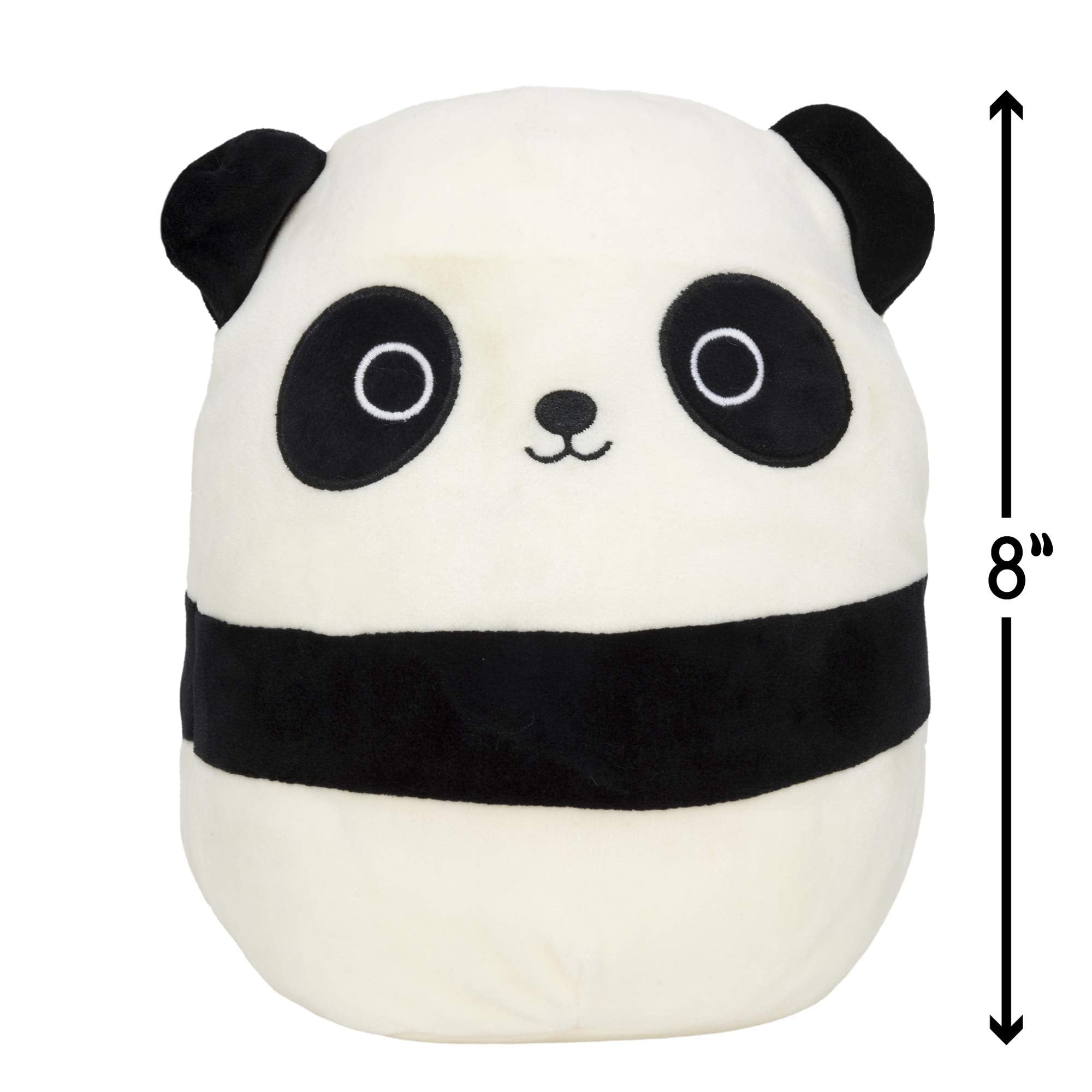 Squishmallows Stanley Panda washable material simplifies cleaning after adventures.