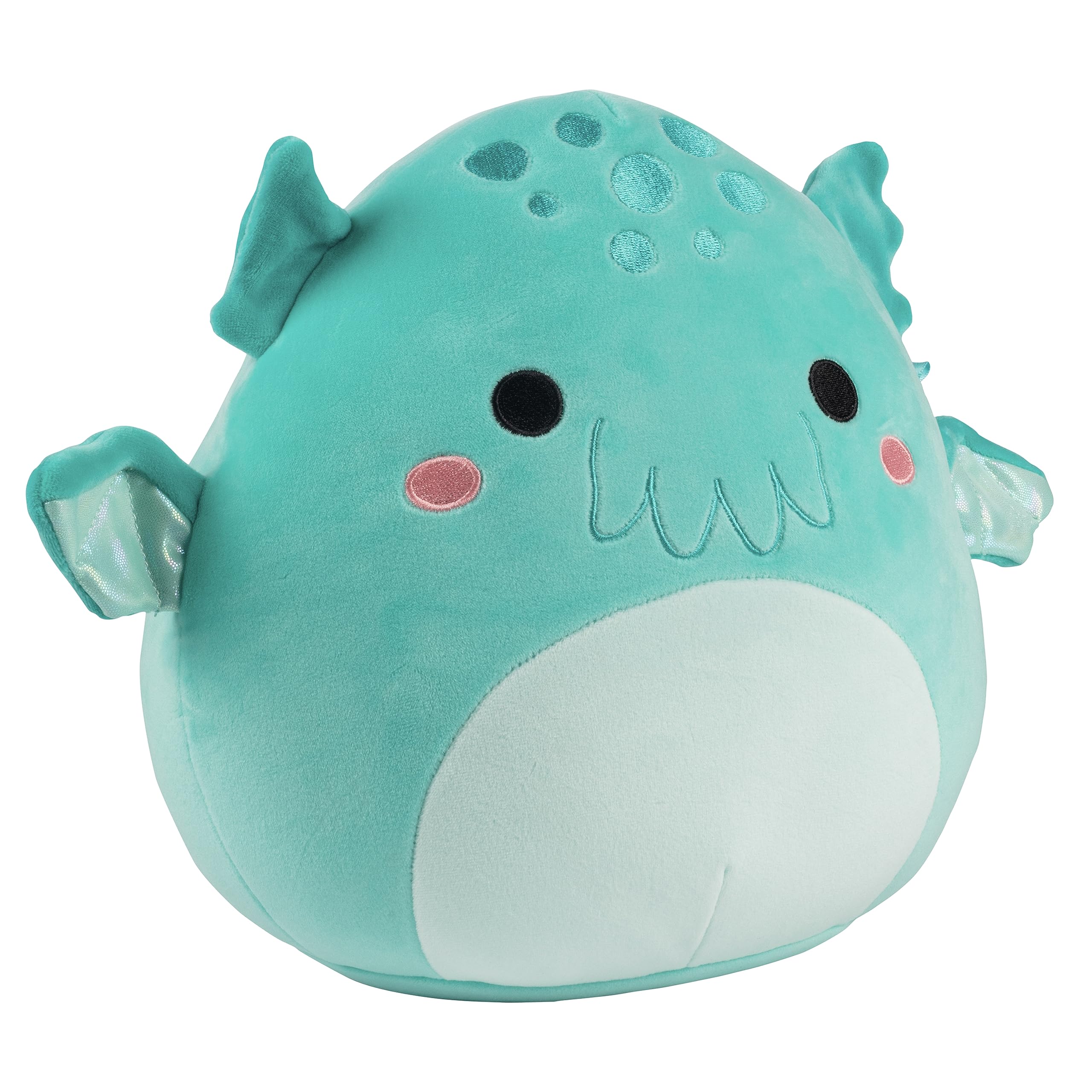 Squishmallows Theotto Cthulhu in-hand cuddle; ideal travel companion for kids and collectors.