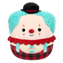 Squishmallows Ukee clown with teal hair for cozy cuddles and kitchen cheer.