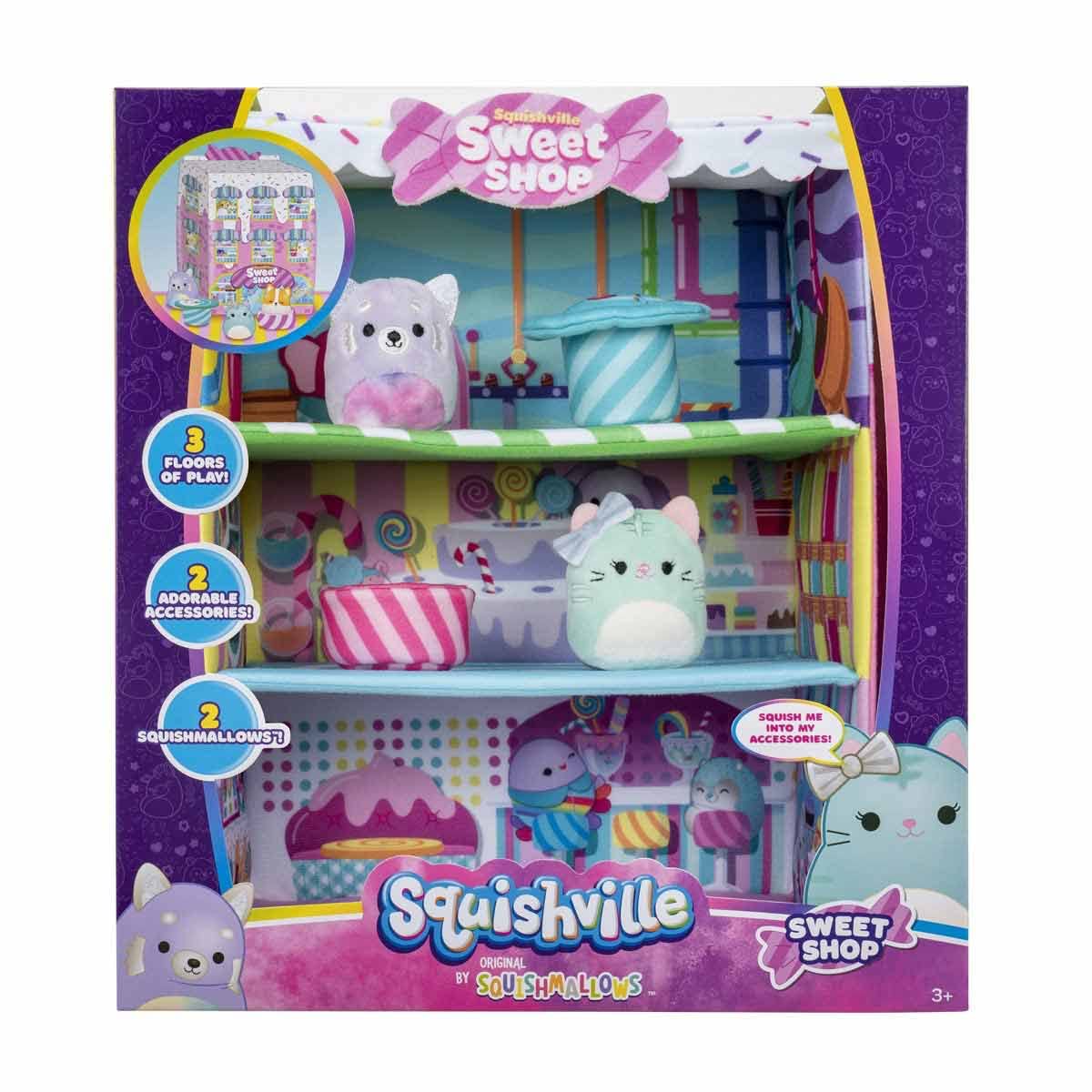 Squishville Sweet Shop ice cream counter for pretend scoops and snack-time magic.