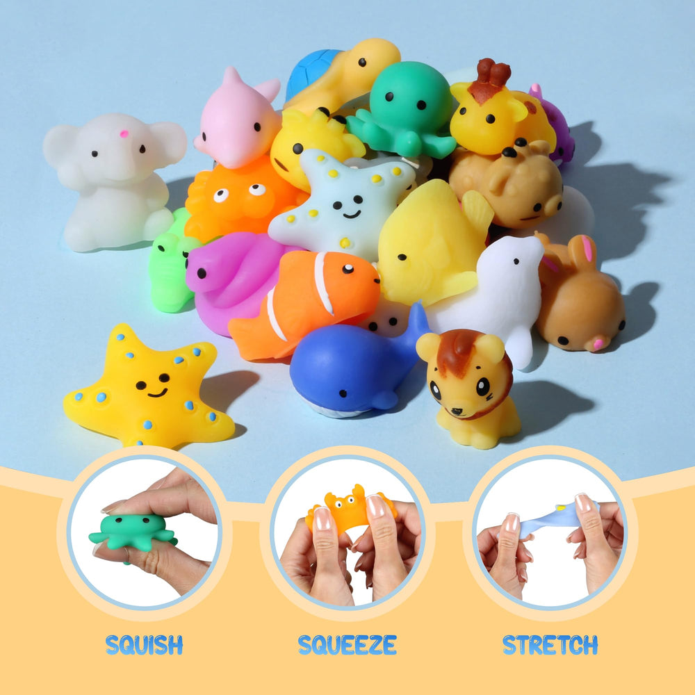 Squochi party favors and classroom prizes inspire imaginative play.