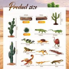 Sratte desert diorama trees model enhances scene realism and decorative use.