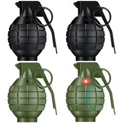 Sratte grenade prop in green with textured finish for authentic role play.