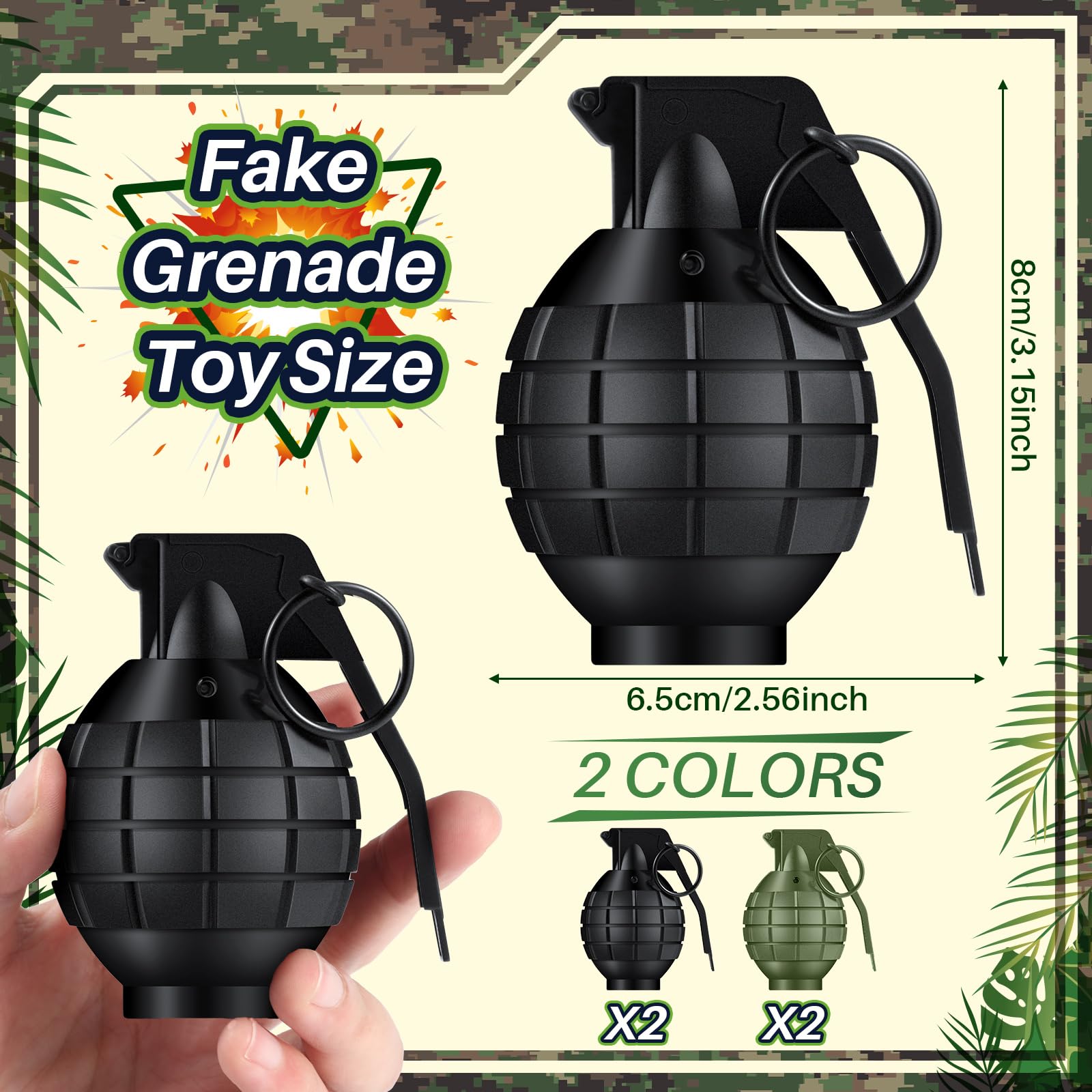 Sratte grenade green textured body close-up for immersive play.