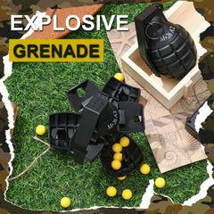 Sratte toy grenade pull pin action highlights quick throw capability and safe handling