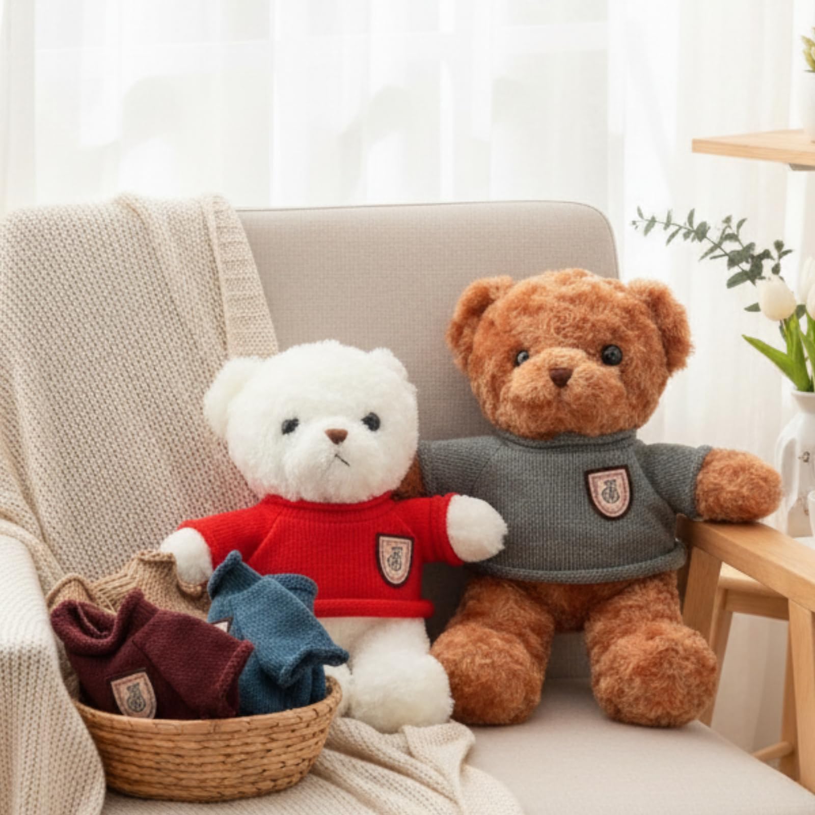 Sratte washable bear outfits stay bright after washing