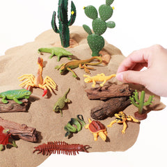 Sratte wood roots figures add natural accents to woodland displays.