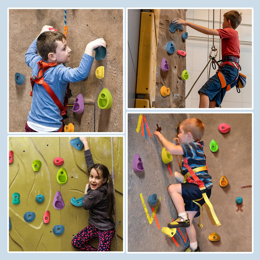 SREHRLY indoor outdoor rock wall holds kit for parks and playrooms.