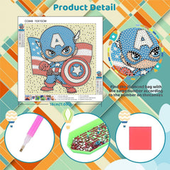 Sretoul canvas with legend waterproof and wrinkle-free, helping kids follow symbols easily.