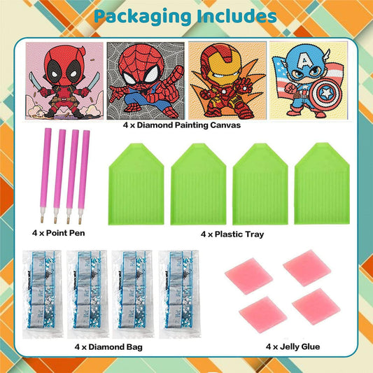 Sretoul close-up diamonds glittering, showcasing vibrant colors that enhance kid-led crafting sessions.