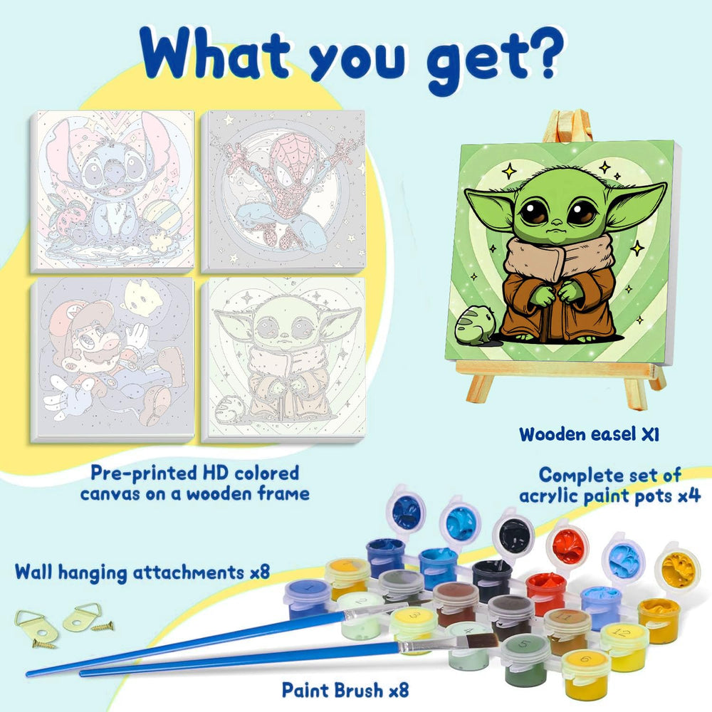 Sretoul colorful acrylic paints designed for little painters.