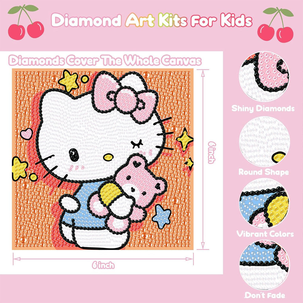Sretoul kids diamond art stylist set with stylus and tray for easy crafting.