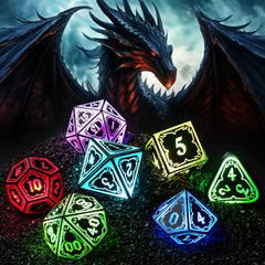 SRING LED DND dice indicate charging status with red and green indicators.