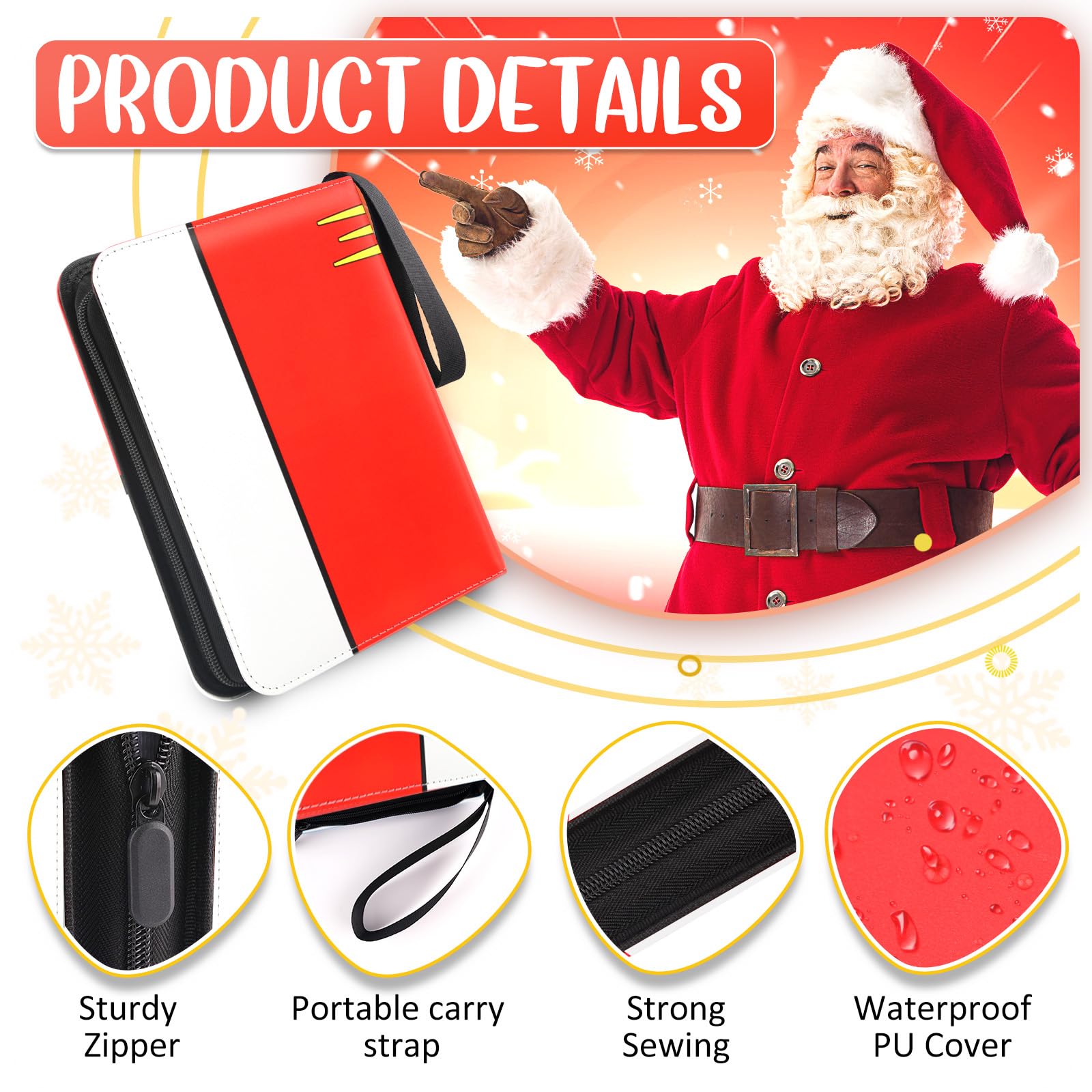 SRISE binder includes 50 removable sleeves for organized, visible card display.