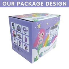 Srua Don doll suitcase with four rotating wheels for smooth movement.