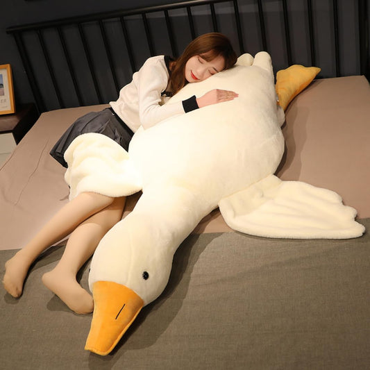 Srutirbo giant goose plush 35.4 inch offers cozy comfort and decorative charm.