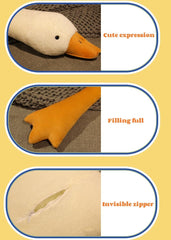 Srutirbo goose plush hug pillow for relaxing moments.