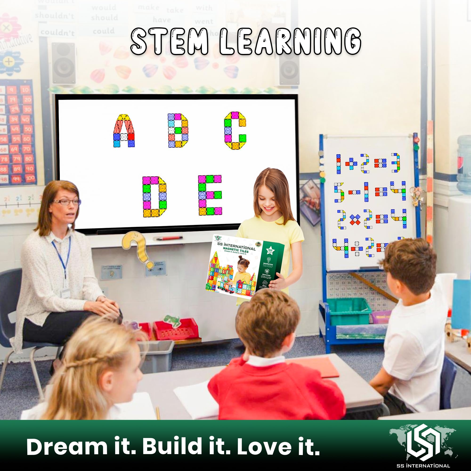 SS INTERNATIONAL open-ended building tiles support limitless construction and play.