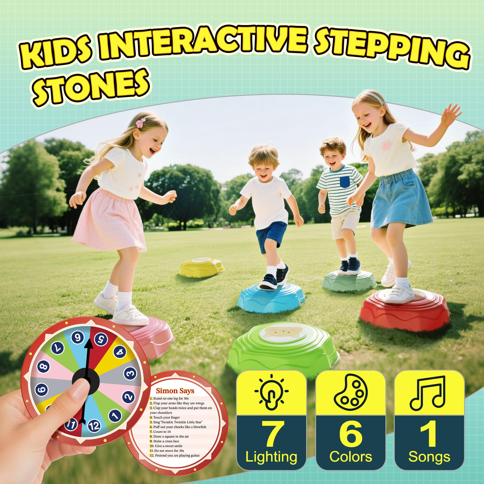 SS Stepping Stones highlighting anti-slip strips for safety