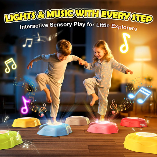 SS Stepping Stones glowing lights and music during use