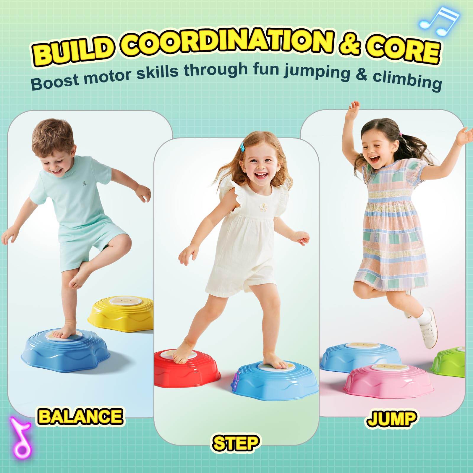 SS Stepping Stones used indoors and outdoors for versatile play