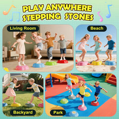 SS Stepping Stones arranged as a customizable obstacle course