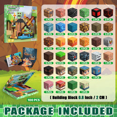 SSAWER 100-piece kit laid out as colorful bricks for open-ended play.