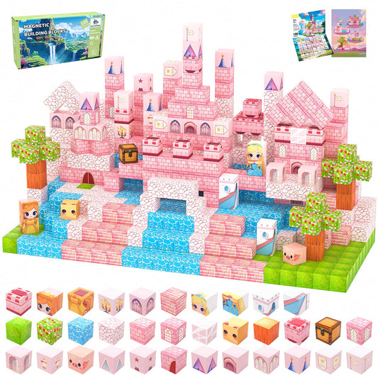SSAwer magnetic blocks 100-piece kit for creative construction and play