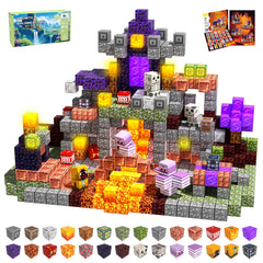 SSAWER magnetic blocks set of 100 pieces for endless building fun