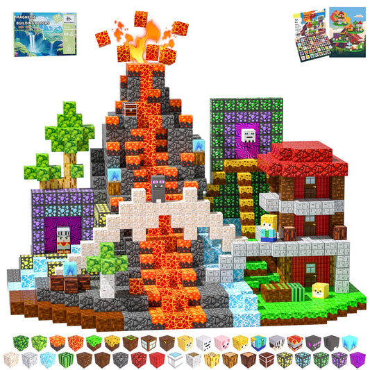 SSAWER Magnetic Blocks 150pcs set for hands-on STEM play and creativity.