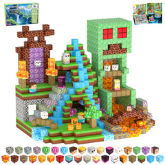 SSAWER Magnetic Blocks 208pcs enable imaginative building and STEM exploration.