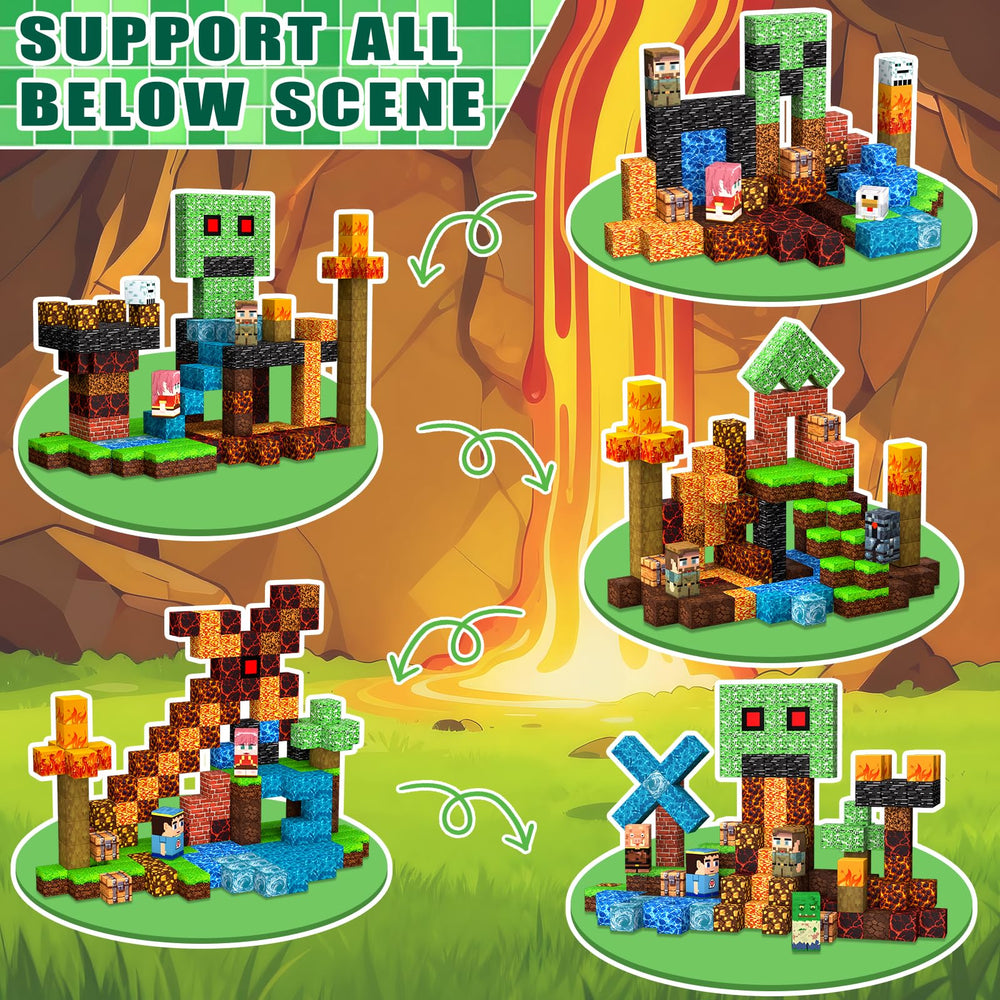 SSAWER magnetic blocks use safe ABS plastic for kid-friendly design and reliable joining.