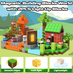 SSAWER Magnetic Blocks feature bright colors to attract kids during engineering play