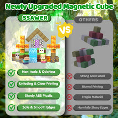 SSAWER blocks crafted from durable ABS plastic for lasting play sessions.