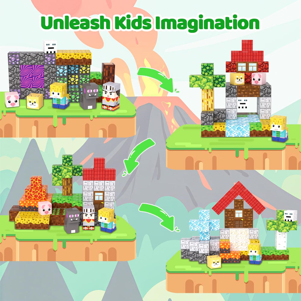 SSAWER Magnetic Blocks storybook guide supports structured learning and imagination.