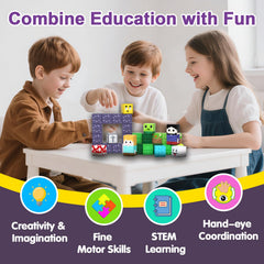SSAWER blocks made of safe ABS plastic for durable, child-friendly play.