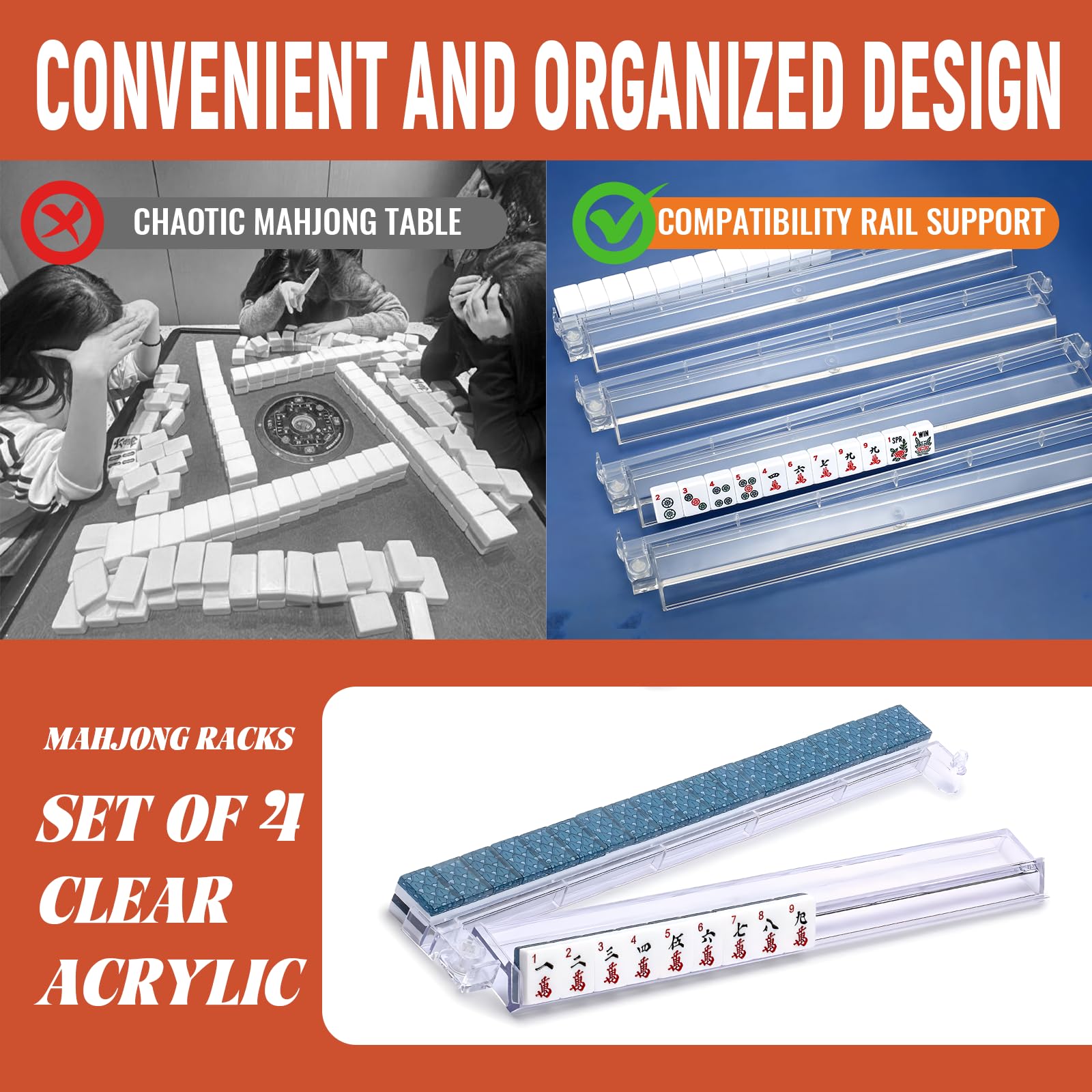 SSFUN four-pack pushers and racks differentiate players with color-coded racks.