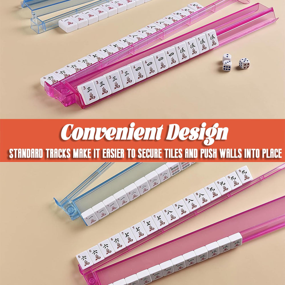 SSFUN Mahjong pusher set in vibrant colors differentiating players