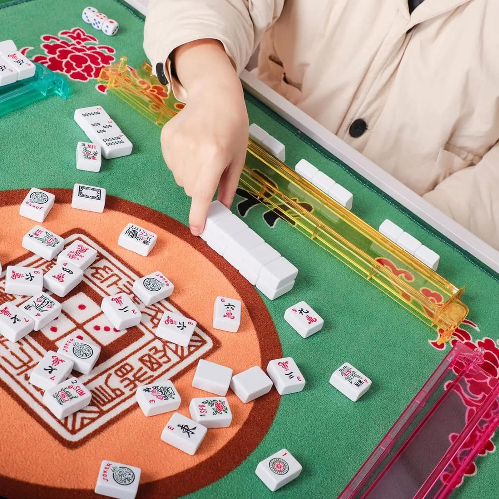 SSFUN Portable compact mahjong accessories for easy storage and transport