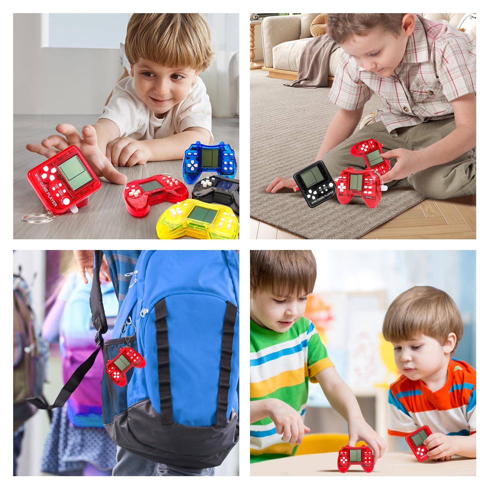 SSRMX video game keychain attaches to keys, backpacks, or phones