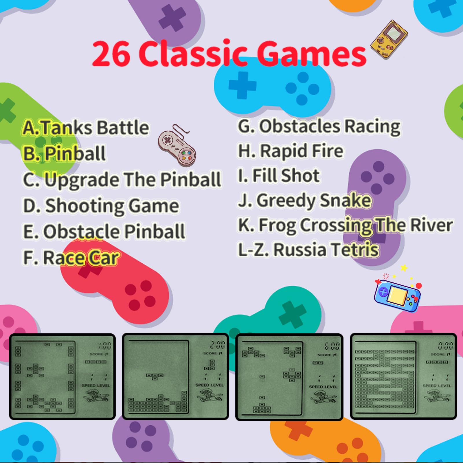 SSRMX portable game keychain, ideal prize for classroom and events