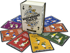 Stack 52 bodyweight exercise cards front view for easy start