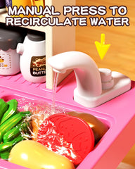 STACTCUTE 33-8in interactive kitchen with lights and sounds