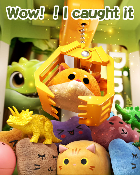 STACTCUTE dinosaur claw grab action highlighting prize retrieval for kids.