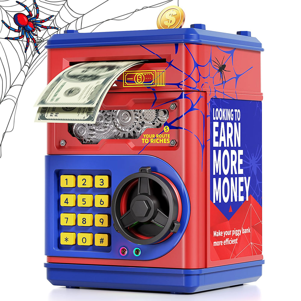 STACTCUTE Piggy Bank gear design for kids, durable and playful.