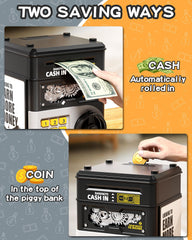 STACTCUTE piggy bank savings tracker cards included for progress fun.