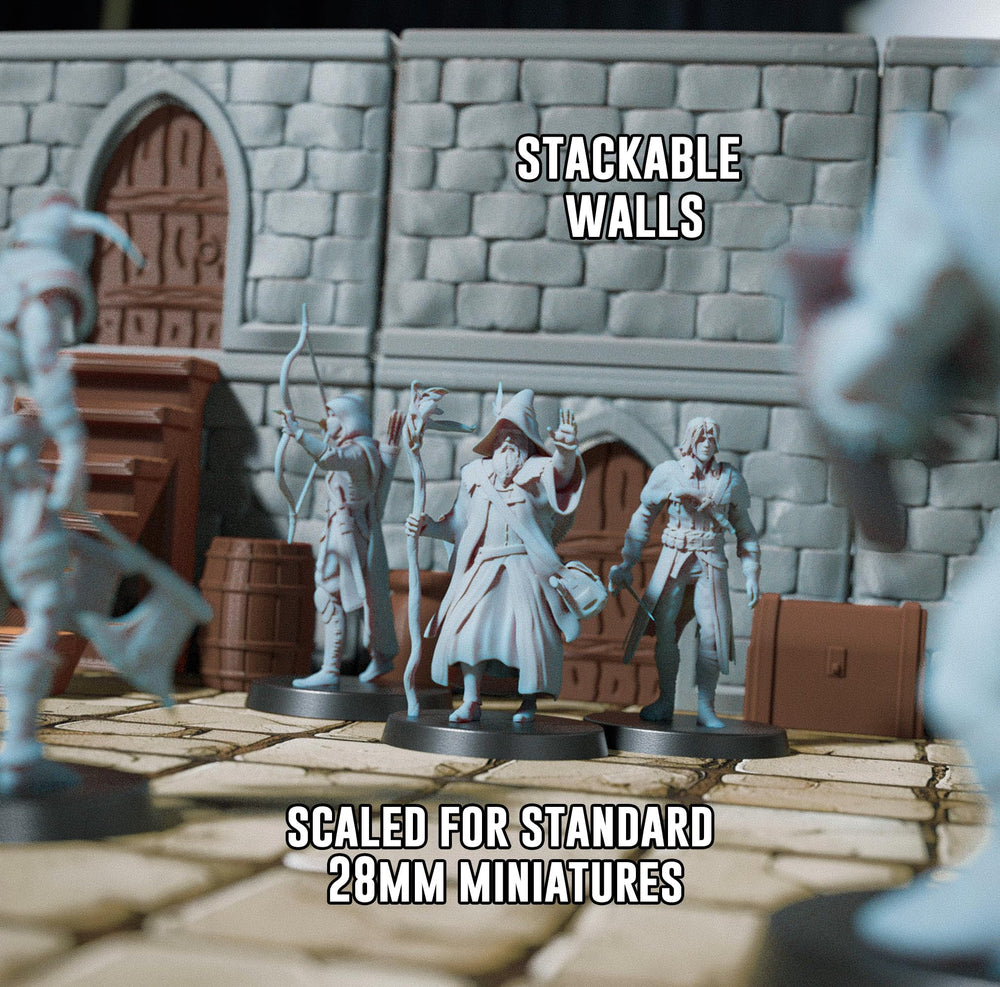 STAHLHAMMERS walls with windows enhance depth in dungeon scenes.
