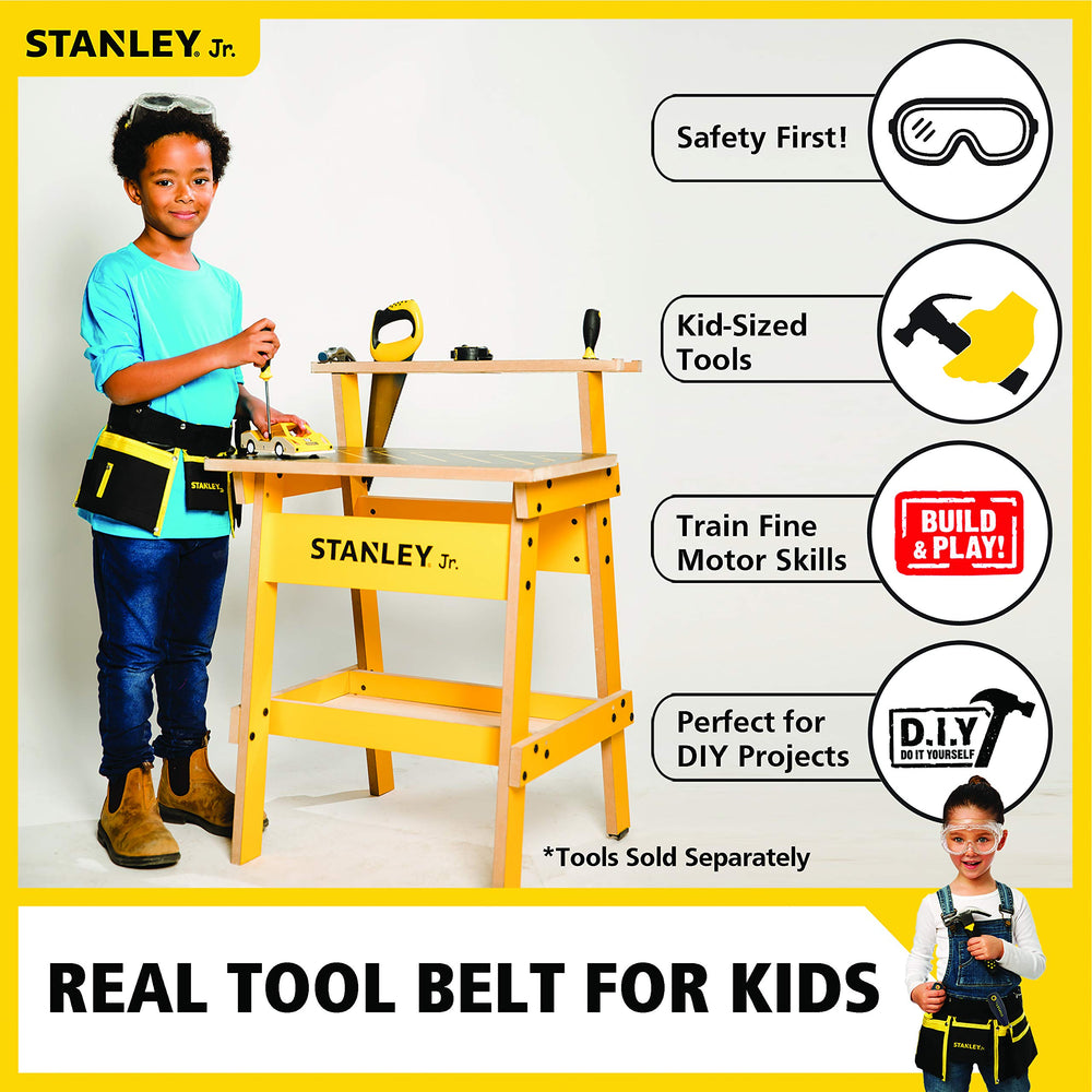 STANLEY Jr. stitching close-up reveals durable seams